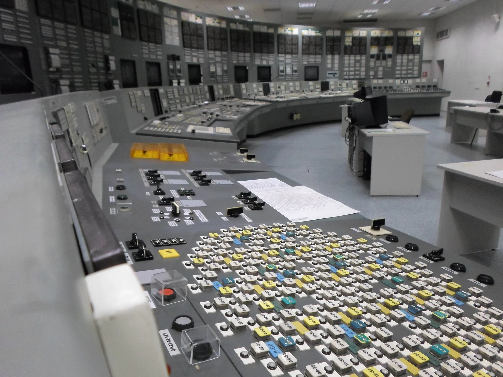 Reactor control room, Ignalina Nuclear Power Plant